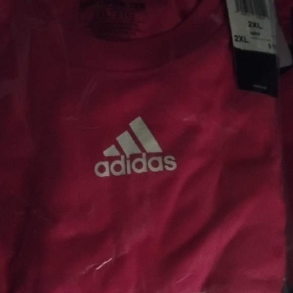 Adidas Kids Bright Pink Tee - Picture 1 of 1